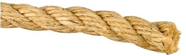 Value Collection - 500' Max Length Sisal Twisted Rope - 1/2" Diam, 213 Lb Capacity - Best Tool & Supply