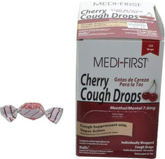 Medique - Cherry Flavor Medi-First Cough Drops Lozenges - Sore Throat Relief - Best Tool & Supply