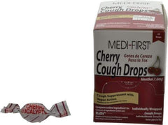 Medique - Cherry Flavor Medi-First Cough Drops Lozenges - Sore Throat Relief - Best Tool & Supply