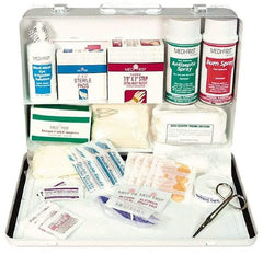 Medique - 98 Piece, 20 Person, Multipurpose/Auto/Travel First Aid Kit - 14" Wide x 3" Deep x 9-1/2" High, Metal Case - Best Tool & Supply