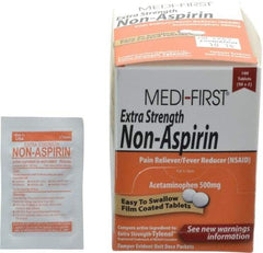 Medique - Medi-First Extra-Strength Non-Aspirin Tablets - Headache & Pain Relief - Best Tool & Supply