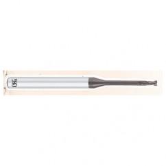 1.5mm Dia. - 50mm OAL - 0.3mm CR-Carbide - HP End Mill-2 FL - Best Tool & Supply