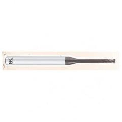 1.5mm Dia. - 50mm OAL - 0.3mm CR-Carbide - HP End Mill-2 FL - Best Tool & Supply