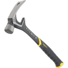 Stanley - 22 oz Head, Straight Rip Claw Hammer - 15.98" OAL, Steel Head, 1.34" Face Diam, Milled Face, Steel Handle with Grip - Best Tool & Supply