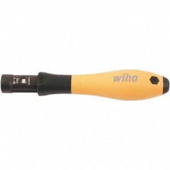 Wiha - 1 Piece, 0.04 to 0.46 N/m, Adjustable Torque Limiting Screwdriver - 4" OAL, 1/4" Drive - Best Tool & Supply