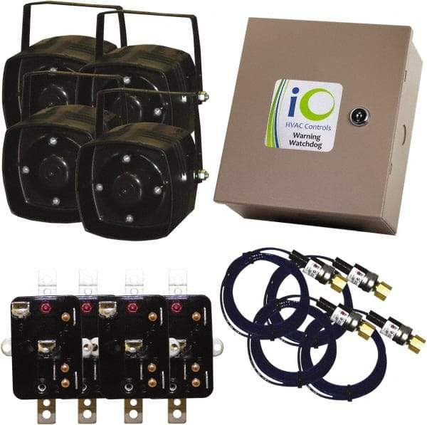 iO HVAC Controls - 1 or 3 Phase, 24 VAC, 0-2A Amp, 2 Max Fuse A, Air Conditioner Theft Alarm - 11" Wide x 11" Deep x 11" High, For Use with Condensing Unit - Best Tool & Supply