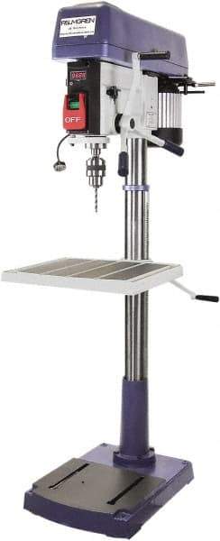 Palmgren - 20" Swing, Step Pulley Drill Press - 16 Speed, 1-1/2 hp, Single Phase - Best Tool & Supply