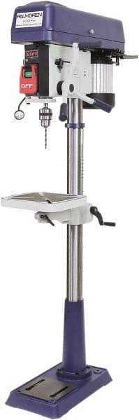 Palmgren - 15" Swing, Step Pulley Drill Press - 16 Speed, 1/2 hp, Single Phase - Best Tool & Supply