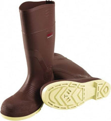 Tingley - Unisex Size 9 Medium Width Plain Knee Boot - Brown, PVC Upper, PVC Outsole, 15" High, Pull-On - Best Tool & Supply