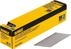 DeWALT - 15 Gauge 2" Long Finishing Nails for Power Nailers - Steel, Bright Finish, Smooth Shank, Angled Stick Collation, Round Head, Chisel Point - Best Tool & Supply