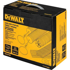 DeWALT - 1" Long x 0.05" Wide, 18 Gauge Crowned Construction Staple - Steel, Galvanized Finish - Best Tool & Supply