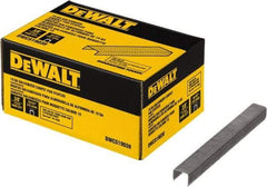 DeWALT - 3/8" Long x 0.0438" Wide, 19 Gauge Crowned Construction Staple - Steel, Galvanized Finish - Best Tool & Supply