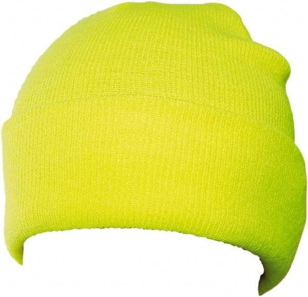 Tingley - Size Universal, High Visibility Slip-On Knit Hat - Green & Yellow Solid Pattern, Polyester - Best Tool & Supply