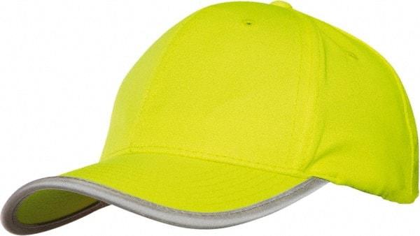 Tingley - Size Universal, High Visibility Slip-On Baseball Cap - Green & Yellow Solid Pattern with Reflective Trim, Polyester - Best Tool & Supply