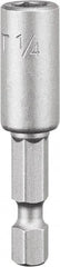 DeWALT - 1/4" Magnetic Nutsetter - 1/4" Drive, 1-7/8" OAL - Best Tool & Supply