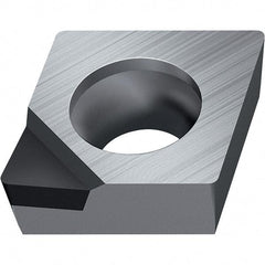 Walter - CCGT FS-1 Grade WDN10 Turning Insert - Polycrystaline Diamond Finish, 80° Rhombic, 9.53mm Inscr Circle, 3.97mm Thick, 0.8mm Corner Radius - Best Tool & Supply