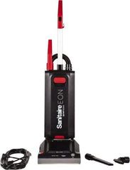 Sanitaire - Single Motor Quiet & Upright Vacuum Cleaner - 12" Cleaning Width, 10" Amps, Ergonomic Handle, Black - Best Tool & Supply