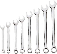 Blackhawk by Proto - 8 Piece, 10mm to 17mm, 6, 12 Point Combination Wrench Set - Metric Measurement Standard, Chrome Finish, Comes in Case - Best Tool & Supply