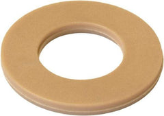 Made in USA - #10 Screw, Grade PEEK 450 GL30 Plastic High-Temperature Flat Washer - 7/32" ID x 1/2" OD, 0.05" Thick, Plain Finish - Best Tool & Supply