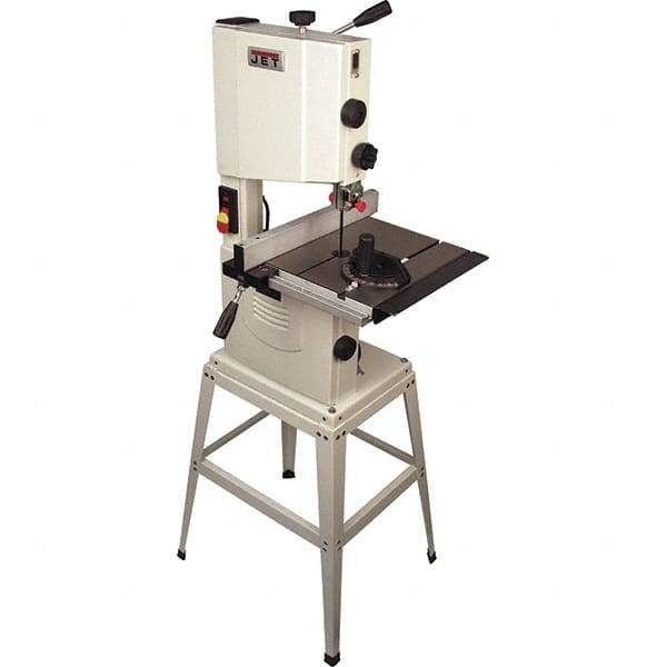 Jet - 10" Open Stand Bandsaw - 9-1/2" x 4-1/8" Cutting Capacity - Best Tool & Supply