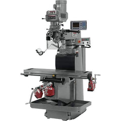 Jet - 54" Table Width x 12" Table Length, Electronic Variable Speed Control, 3 Phase Knee Milling Machine - R8 Spindle Taper, 5 hp - Best Tool & Supply