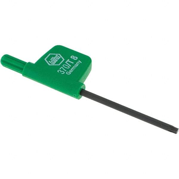 Wiha - T8 Torx Key - Flag-Style, 40mm Length Under Head, 2.8" OAL - Best Tool & Supply