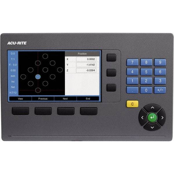 Acu-Rite - 2 Axis, 24" X-Axis Travel, 13" Y-Axis Travel, Milling DRO System - 5µm Resolution, 5µm Accuracy, LCD Color Display - Best Tool & Supply