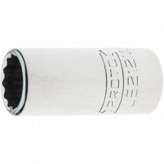 Proto - 3/8" Drive, Intermediate Hand Socket - 12 Points, 1-33/64" OAL, Steel, Full Polish Finish - Best Tool & Supply