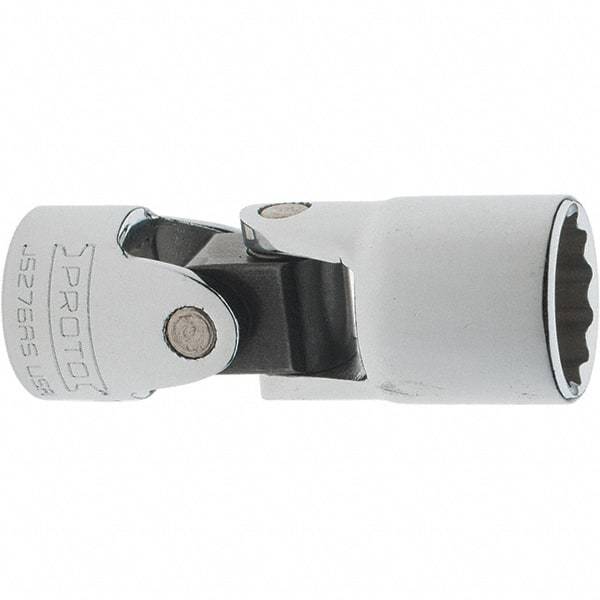 Proto - 9/16", 3/8" Drive, Intermediate Hand Socket - 12 Points, 2-1/4" OAL, Steel, Full Polish Finish - Best Tool & Supply