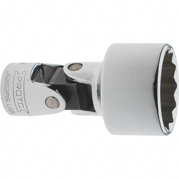 Proto - 15/16", 3/8" Drive, Intermediate Hand Socket - 12 Points, 2-1/4" OAL, Steel, Full Polish Finish - Best Tool & Supply