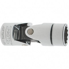 Proto - 1/2", 3/8" Drive, Intermediate Hand Socket - 12 Points, 2-3/16" OAL, Steel, Full Polish Finish - Best Tool & Supply