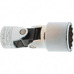 Proto - 11/16", 3/8" Drive, Intermediate Hand Socket - 12 Points, 2-1/4" OAL, Steel, Full Polish Finish - Best Tool & Supply