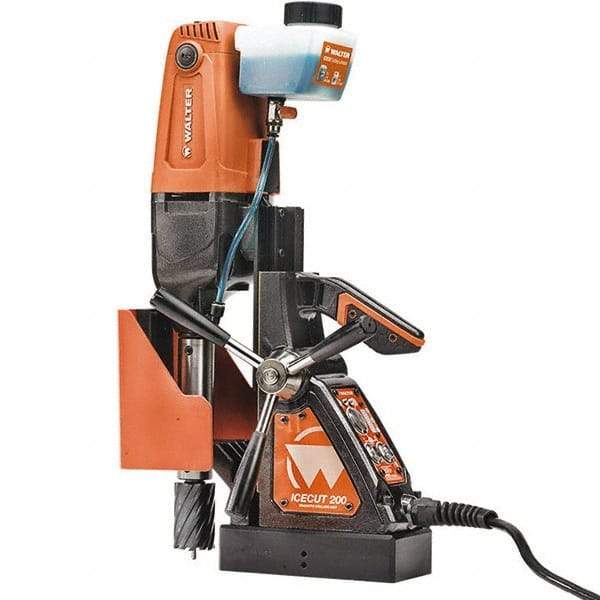 WALTER Surface Technologies - 1/2" Chuck, Portable Electromagnetic Drill Press - 1300-2600 RPM, 10 Amps, 1200 Watts, 120 Volts - Best Tool & Supply