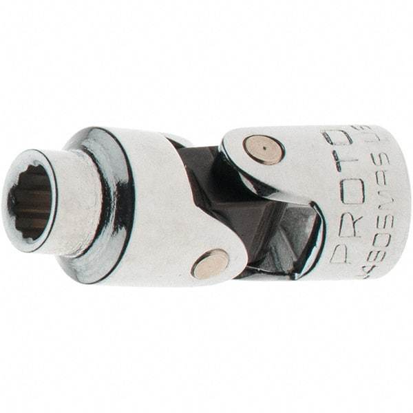 Proto - 1/4" Drive, Standard Hand Socket - 12 Points, 1-17/64" OAL, Steel, Full Polish Finish - Best Tool & Supply