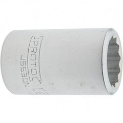 Proto - 15/16", 3/4" Drive, Standard Hand Socket - 12 Points, 2.285" OAL, Steel, Full Polish Finish - Best Tool & Supply