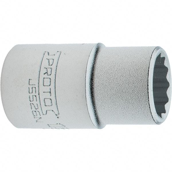 Proto - 13/16", 3/4" Drive, Standard Hand Socket - 12 Points, 2.285" OAL, Steel, Full Polish Finish - Best Tool & Supply