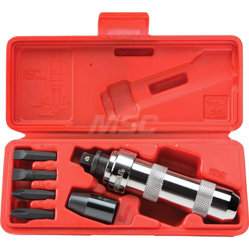 Screwdriver Insert Bit Set: 3/8″ Drive Phillips & Slotted