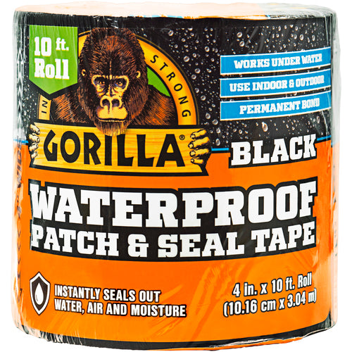 Waterproof Patch & Seal Tape Black 10 ft