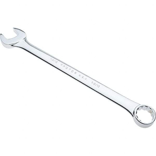 Proto - 1-9/16" 12 Point Combination Wrench - 15° Offset Angle, 20-5/16" OAL, Steel, Full Polish Finish - Best Tool & Supply