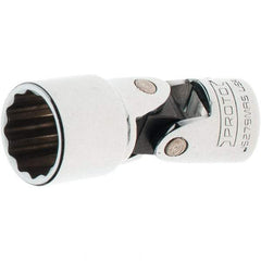 Proto - 3/8" Drive, Standard Hand Socket - 12 Points, 2-1/4" OAL, Steel, Full Polish Finish - Best Tool & Supply