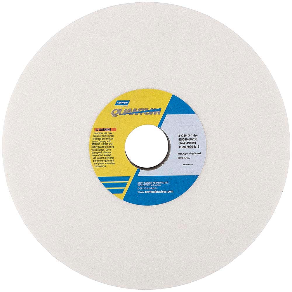 Norton - Tool & Cutter Grinding Wheels Wheel Type: Type 1 Wheel Diameter (Inch): 8 - Best Tool & Supply