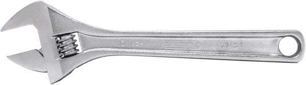 Proto - 1-5/16" Jaw Capacity, 10" Standard Adjustable Wrench - Steel, Polished Finish, 10" OAL - Best Tool & Supply