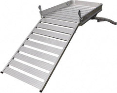 Erickson Manufacturing - Aluminum Cargo Carrier with Ramp - 30-1/4" Wide x 50" Long, Silver, For Use with 2" Receivers - Best Tool & Supply