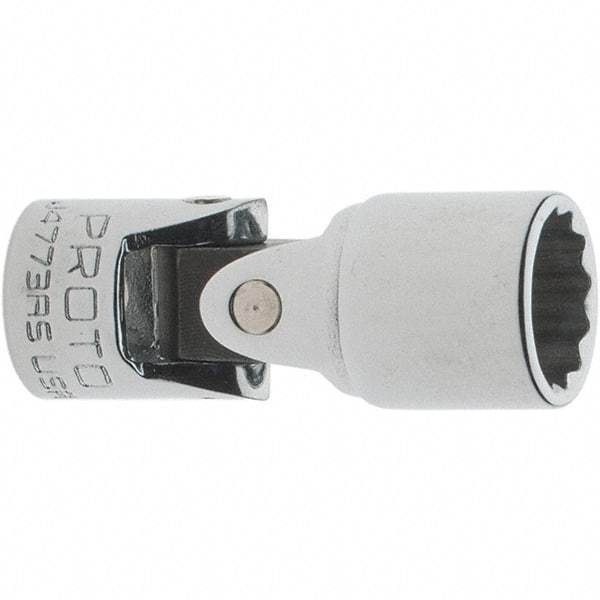 Proto - 3/8", 1/4" Drive, Standard Hand Socket - 12 Points, 1-1/2" OAL, Steel, Chrome Finish - Best Tool & Supply