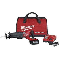 Milwaukee Tool - 18V, 3,000 SPM, Cordless Reciprocating Saw - 1-1/4" Stroke Length, Lithium-Ion 1 Battery Included - Best Tool & Supply