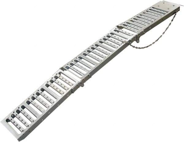 Erickson Manufacturing - 72" Long x 9" Wide, 1,000 Lb Capacity, Foldable Truck Ramp - Steel, For All Vehicles - Best Tool & Supply