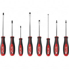 Milwaukee Tool - Screwdriver Sets Screwdriver Types Included: Philips; Slotted; Square; Torx Number of Pieces: 8 - Best Tool & Supply