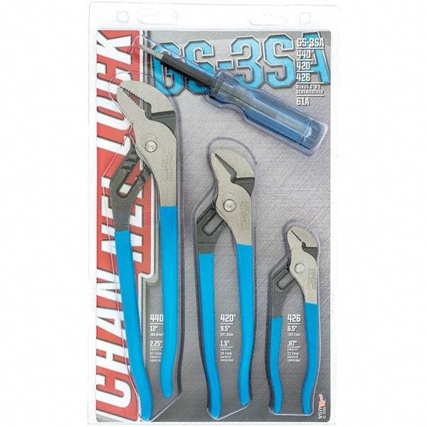 Channellock - 4 Piece Grooved Tongue & Groove Pliers - Comes in Clamshell - Best Tool & Supply