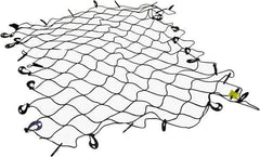 Erickson Manufacturing - Rubber Cargo Net - 96" Wide x 72" Long, Black, For Use with Pick Ups - Best Tool & Supply