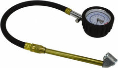 Milton - 0 to 160 psi Dial Dual Head Tire Pressure Gauge - 12' Hose Length, 5 psi Resolution - Best Tool & Supply